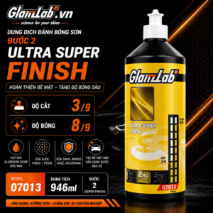 Xi Đánh Bóng Bước 2 GlanzLab Ultra Super Finish 07013 (946ml) – Xóa Xước P3000–P3500, Hoàn Thiện Bóng Sâu