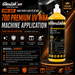 Dung Dịch Wax Bảo Vệ Sơn Ô Tô GlanzLab 700 Premium UV Wax Machine Application 04007 (946ML)