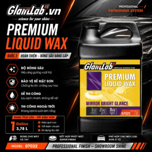 Dung Dịch Wax Bóng Sơn Ô Tô Cao Cấp Bước 3 GlanzLab Premium Liquid Wax 07022 1 Gallon
