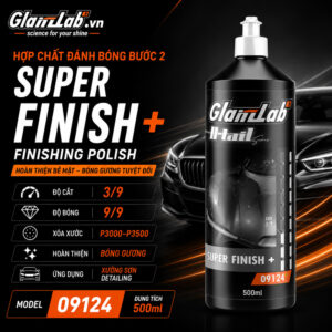 Hợp Chất Đánh Bóng Bước 2 GlanzLab Super Finish Plus 09124 (500ml) – Hoàn Thiện Gương, Xóa Xước P3000–P3500