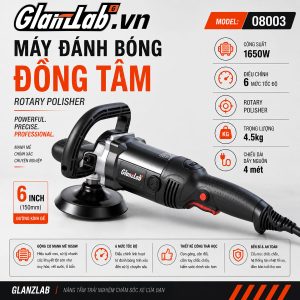 Máy Đánh Bóng Đồng Tâm 6 Inch (150mm) Glanzlab 08003 1650W – Rotary Polisher