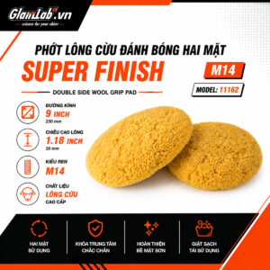 Phớt Lông Cừu Đánh Bóng Hai Mặt Glanzlab Super Finish M14 (11162)