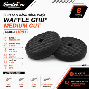 Phớt Mút Đánh Bóng 2 Mặt Bước 2 Medium Cut M14 Glanzlab 11091