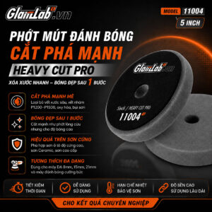 Phớt Mút Đánh Bóng Cắt Phá Mạnh 5 Inch Glanzlab 11004
