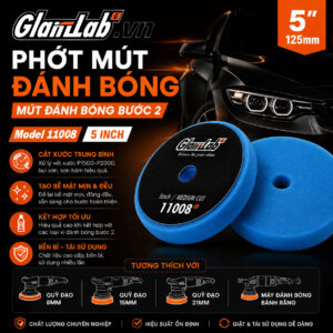Phớt Mút Đánh Bóng Bước 2 Kích Thước 5 Inch Glanzlab Model 11008