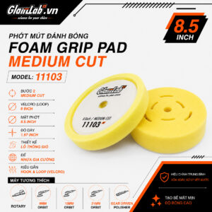 Phớt Mút Đánh Bóng Bước 2 GlanzLab Foam Grip Pad Medium Cut 8.5 Inch 11103