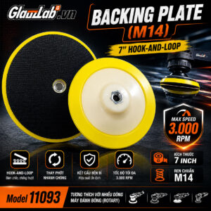 Đế Gắn Phớt Đánh Bóng 7 Inch M14 Glanzlab 11093 Cho Máy Đánh Bóng Đồng Tâm